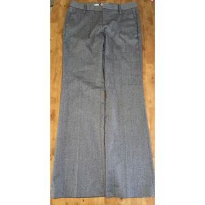 Gap Pants Women Size 4 Straight Fit Stretch Zigzag Brown Bootcut Work